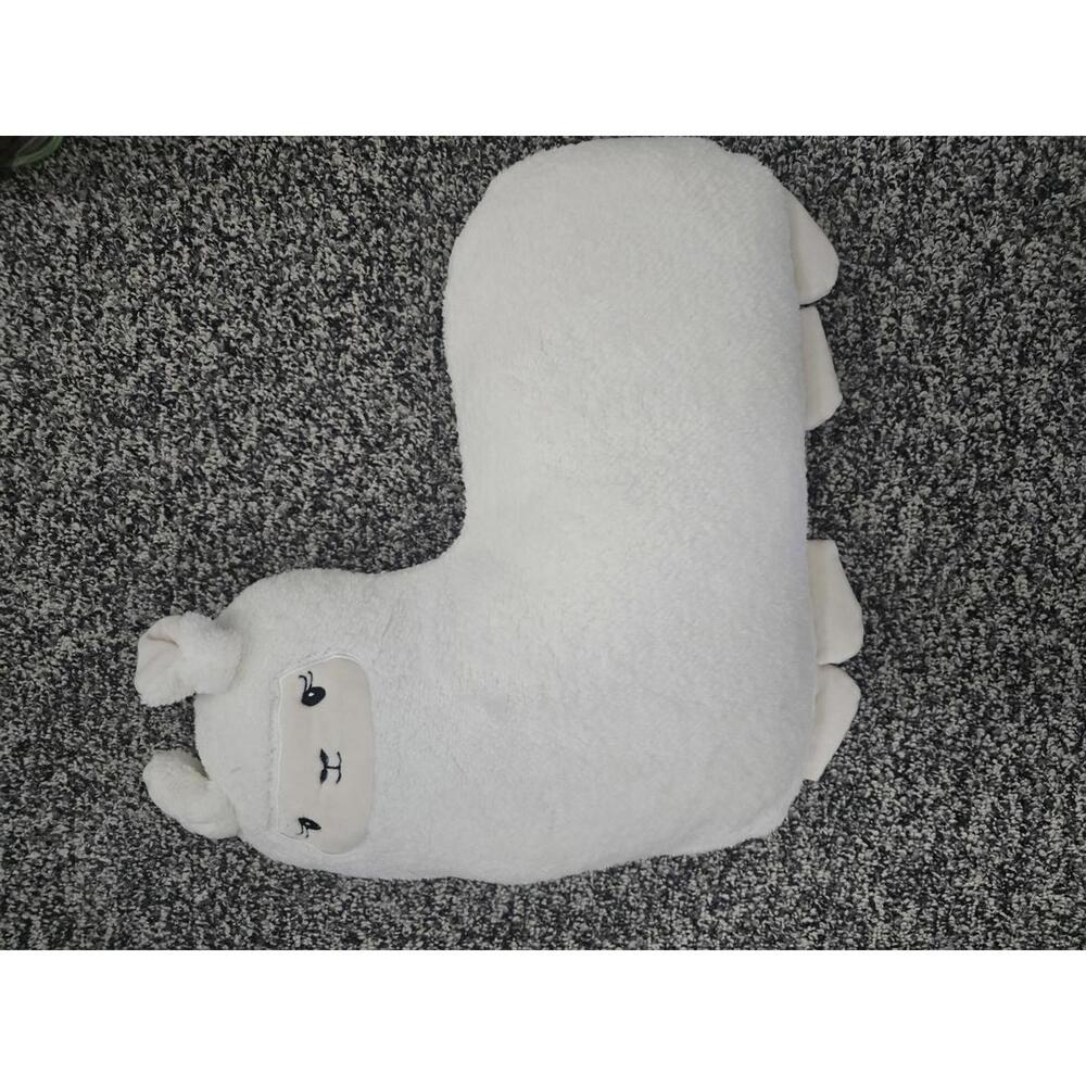 Little Love by NoJo Llama Shaped Plush Sherpa Decorative Pillow - Ivory